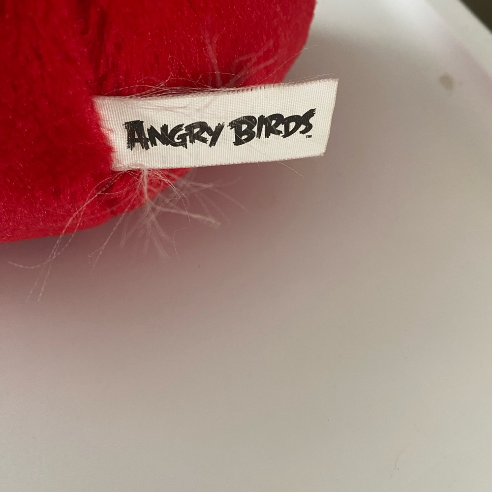 lot of 2 Angry Birds plush stuffed toys Large Red Ball And Small Banana Bird - Picture 8 of 11